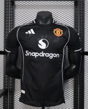 25-26 Man Utd Black Special Edition Player Version Soccer Jersey