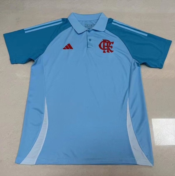 25-26 Flamengo Blue Polo Short Sleeve