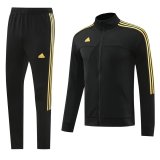2024 AD Black Jacket Tracksuit