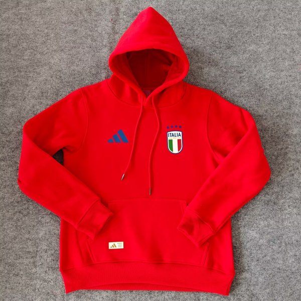 2024 Italy Red Fleece Hoodie