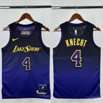 24-25 LAKERS KNECHT #4 Royal blue City Edition Top Quality Hot Pressing NBA Jersey