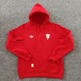 2024 Man Utd Red Fleece Hoodie