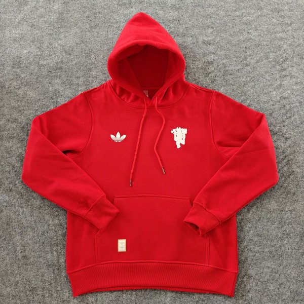 2024 Man Utd Red Fleece Hoodie