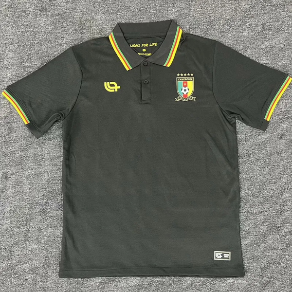 25-26 Cameroon Black Polo Short Sleeve (有领)