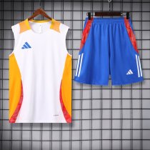 2024 AD White Tank Top And Shorts Suit