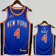 23-24 KNICKS ROSE #4 Blue City Edition Top Quality Hot Pressing NBA Jersey