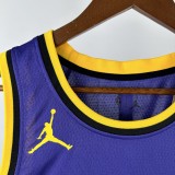 22-23 LAKERS KNECHT #4 Purple Top Quality Hot Pressing NBA Jersey (Trapeze Edition) 飞人版