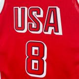 2024 Olympic Game USA LEONARD # 8 Red Basketball Jersey