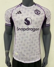 25-26 Man Utd White Purple Special Edition Player Version Soccer Jersey