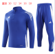 2024 AD Blue Kids Half Pull Tracksuit