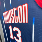 23-24 Rockets HARDEN #13 Royal blue City Edition Top Quality Hot Pressing NBA Jersey