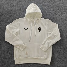 2024 Man Utd White Fleece Hoodie
