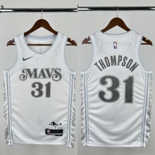 24-25 Dallas Mavericks THOMPSON #31 White City Edition Top Quality Hot Pressing NBA Jersey
