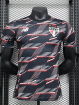 2024 Sao Paulo Black Red Player Version Training shirts