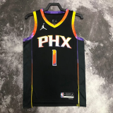 22-23 SUNS BOOKER #1 Black Top Quality Hot Pressing NBA Jersey (Trapeze Edition)