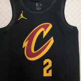 22-23 Cleveland Cavaliers IRVING #2 Black Top Quality Hot Pressing NBA Jersey (Trapeze Edition)