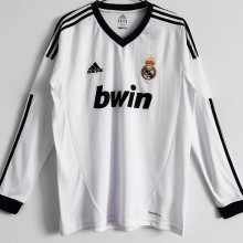 2012-2013 RMA Home Long Sleeve Retro Soccer Jersey