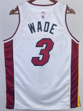 22-23 HEAT WADE #3 White Top Quality Hot Pressing NBA Jersey