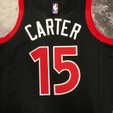 22-23 RAPTORS CARTER #15 Black red Top Quality Hot Pressing NBA Jersey (Trapeze Edition)