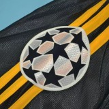 1999-2000 RMA Away Black Retro Soccer Jersey