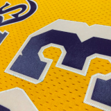 1999 LAKERS RODMAN #73 Yellow Retro Top Quality Hot Pressing NBA Jersey