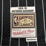 1995 Magic HARDAWAY #01 Black Retro Top Quality Hot Pressing NBA Jersey