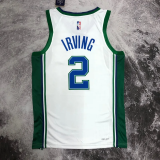 2022 Dallas Mavericks IRVING #2 White Green City Edition Top Quality Hot Pressing NBA Jersey
