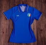 1990 Italy Home Blue Retro Soccer Jersey