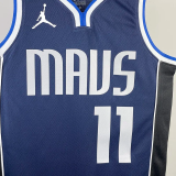 22-23 Dallas Mavericks IRVING #11 Royal Blue Top Quality Hot Pressing NBA Jersey (Trapeze Edition)