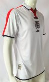 2004 England Home Retro Soccer Jersey
