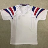 1996 France Away White Retro Soccer Jersey
