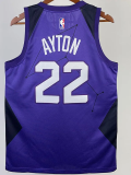 2017-18 SUNS AYTON #22 Royal Blue City Edition Top Quality Hot Pressing NBA Jersey