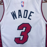 22-23 HEAT WADE #3 White Top Quality Hot Pressing NBA Jersey