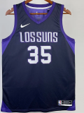 2017-18 SUNS DURANT #35 Royal Blue City Edition Top Quality Hot Pressing NBA Jersey