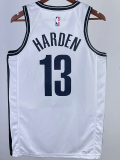 22-23 Nets HARDEN #13 White Top Quality Hot Pressing NBA Jersey
