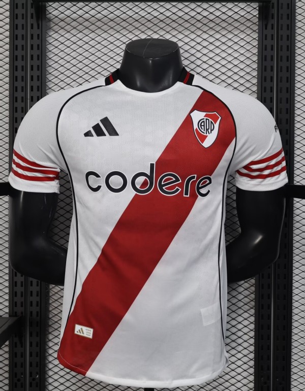 25-26 River Plate Home Player Version Soccer Jersey