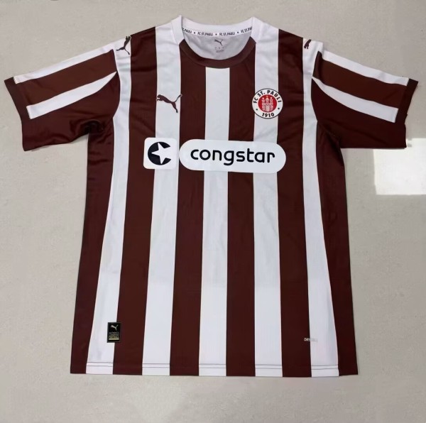 25-26 St. Pauli Home Fans Soccer Jersey