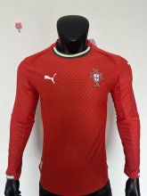 25-26 Portugal Home Long Sleeve Player Version Soccer Jersey (长袖球员)