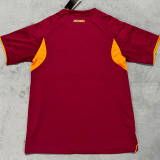25-26 Roma Home Fans Soccer Jersey*带广告