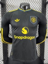 25-26 Man Utd Third Long Sleeve Player Version Soccer Jersey