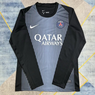 25-26 PSG Black Goalkeeper Long Sleeve Soccer Jersey (长袖)