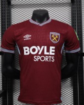 25-26 West Ham Home Player Version Soccer Jersey