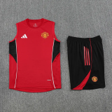25-26 Man Utd High Quality Tank Top And Shorts Suit