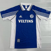 1998-2000 Schalke 04 Home Retro Soccer Jersey