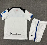 25-26 Alaves Away Kids Soccer Jersey 1:1 Thai Quality