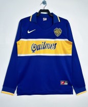 1996-1997 Boca Juniors Home Long Sleeve Retro Soccer Jersey