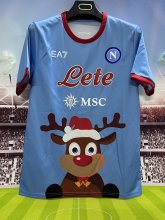 25-26 Napoli Blue Christmas Edition Fans Soccer Jersey 1:1 Thai Quality