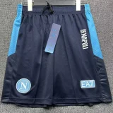 25-26 Napoli Black Blue Shorts Pants 1:1 Thai Quality