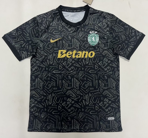25-26 Sporting Lisbon Black Training shirts