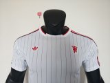 25-26 Man Utd White Casual Edition Player Version Training shirts